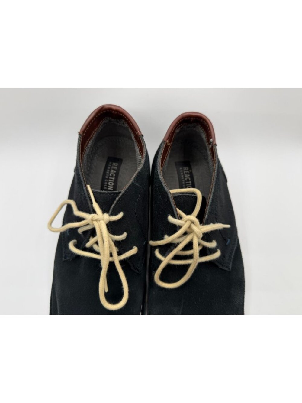 Kenneth Cole Reaction Desert Wind Chukka Boots Men Size 10M Dark Blue Leather - Picture 4 of 16